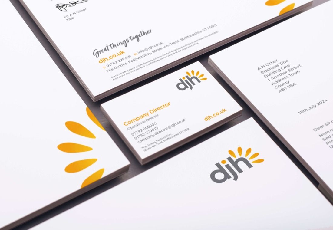 DJH corporate stationery