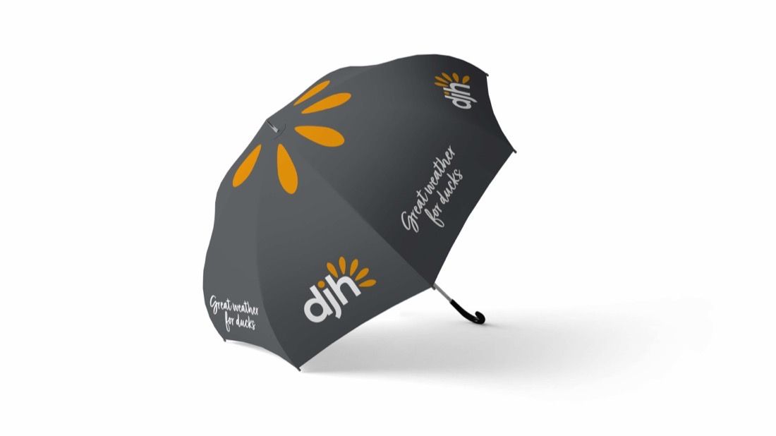 DJH branded umbrella
